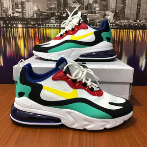 Nike Air Max 270 React Multicoloured Retro Style Bauhaus Trainers - UK 4