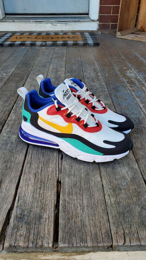 Nike Air Max 270 React Multicoloured Retro Style Bauhaus Trainers - UK 4