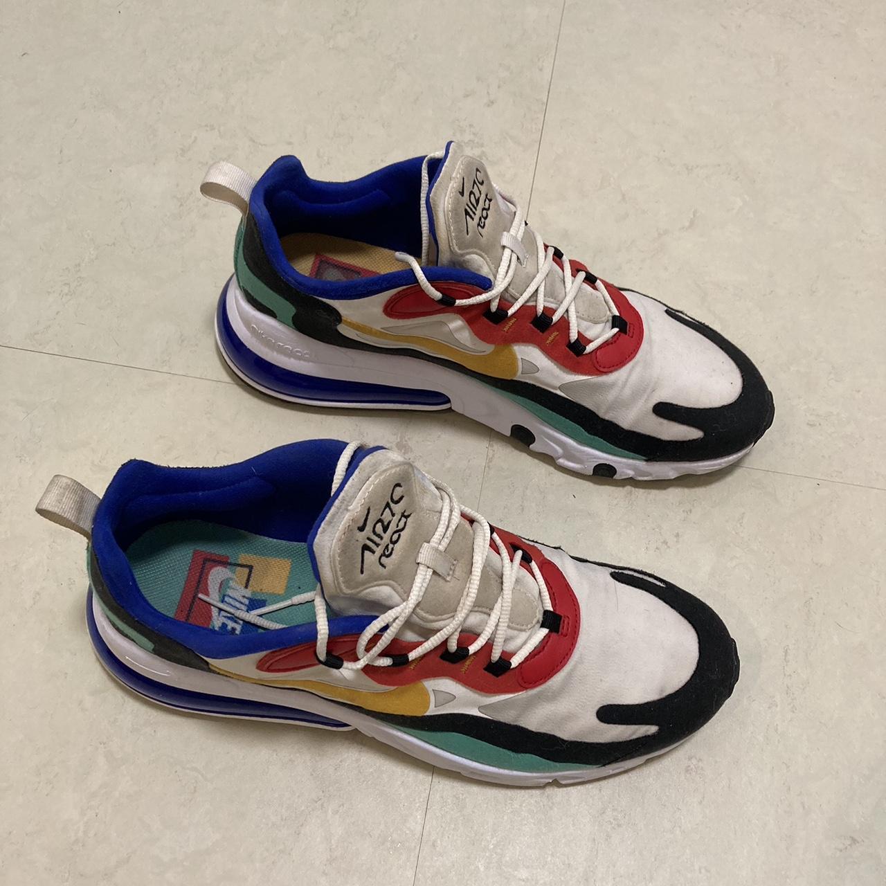 Multi coloured nike trainers best sale