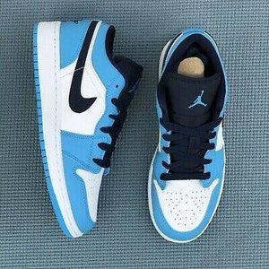 Nike Air Jordan 1 Low UNC Blue Trainers - UK 6 (GS)