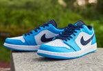 Nike Air Jordan 1 Low UNC Blue Trainers - UK 6 (GS)