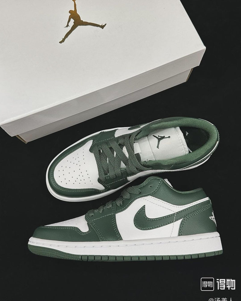 Air Jordan 1 Low White & Galactic Jade