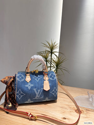 Louis new arrival denim speedy 25 bag