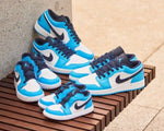 Nike Air Jordan 1 Low UNC Blue Trainers - UK 6 (GS)